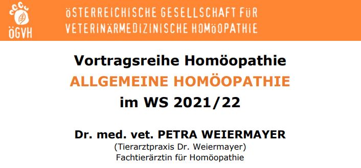 Die Vortragsreihe “Allgemeine Homöopathie”