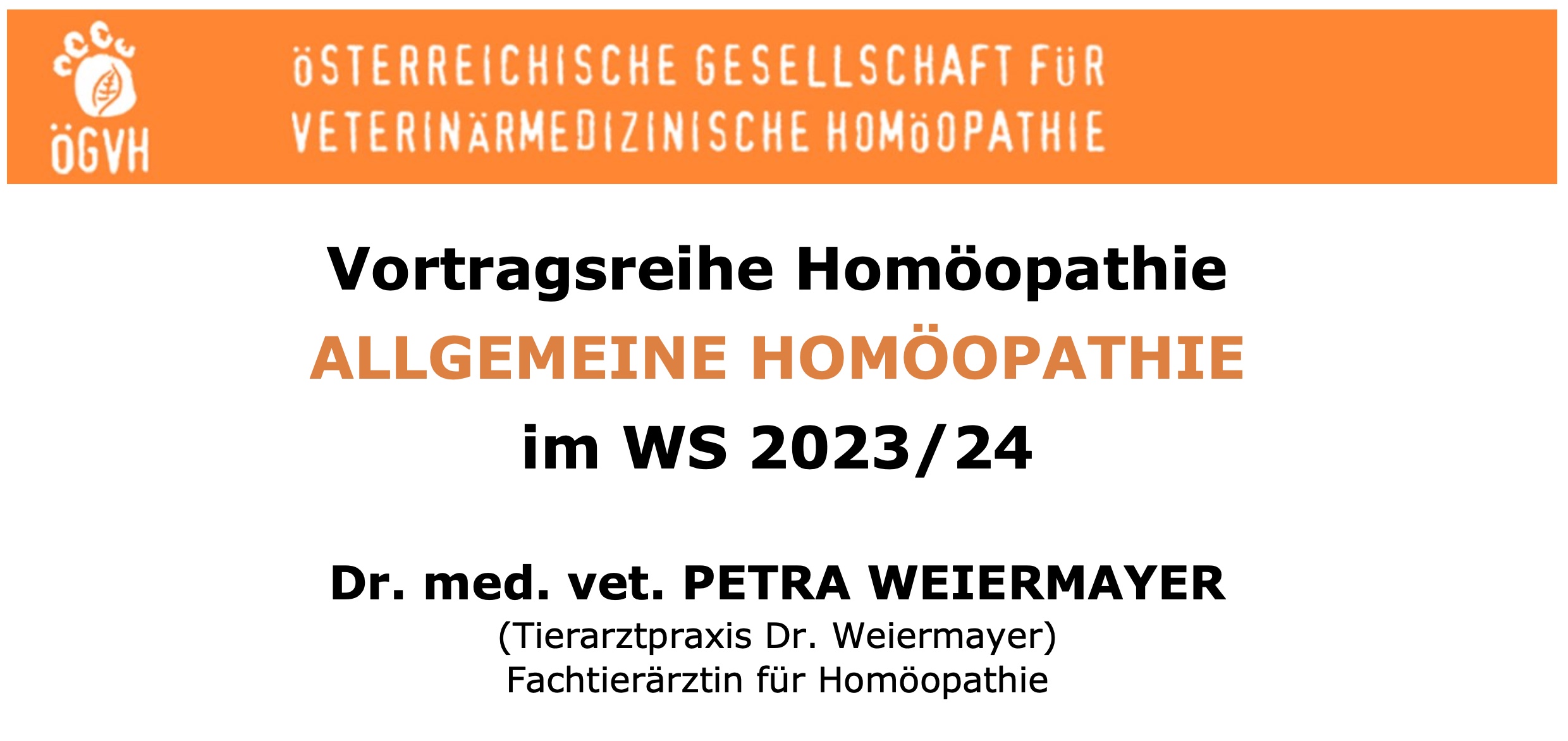 SAVE THE DATES: Die kostenlose Vortragsreihe „Allgemeine Homöopathie” findet im Wintersemester 2023/24 statt