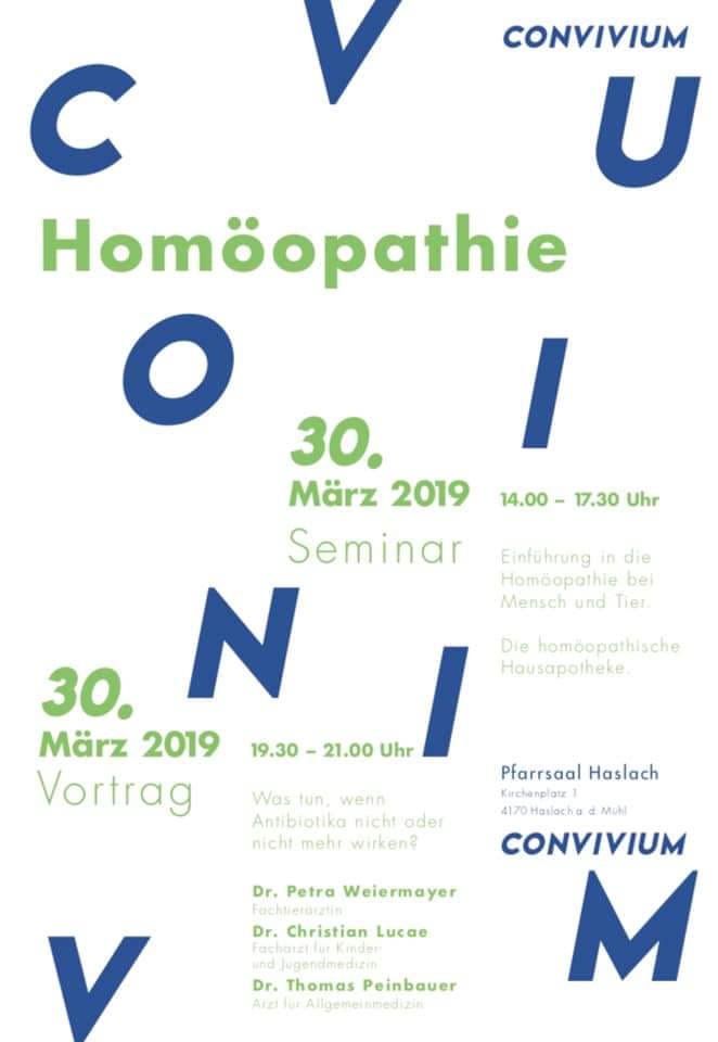 Convivium zur Homöopathie am 30.03.2019 in Haslach