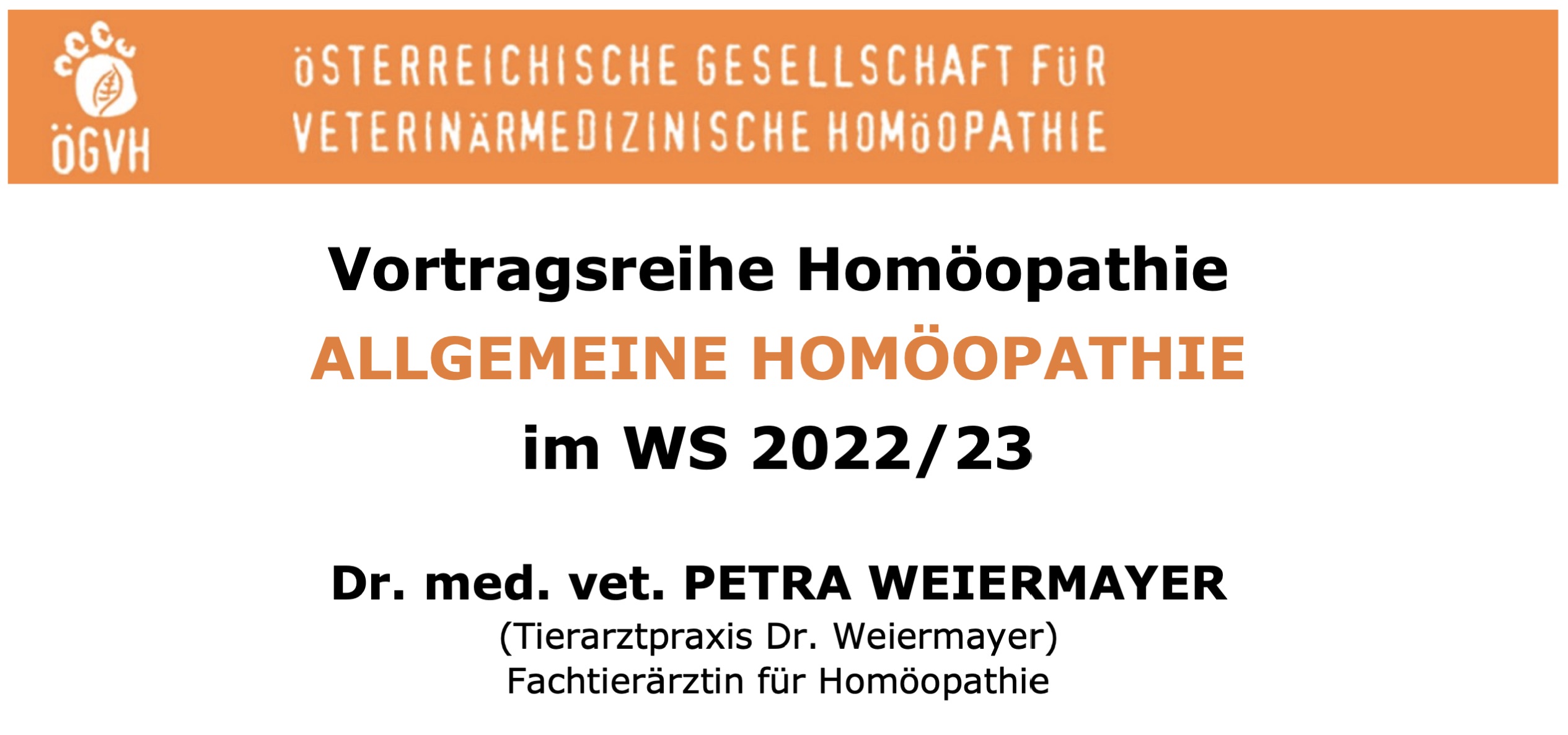 SAVE THE DATES: Kostenlose Vortragsreihe „Allgemeine Homöopathie” – Wintersemester 2022/23