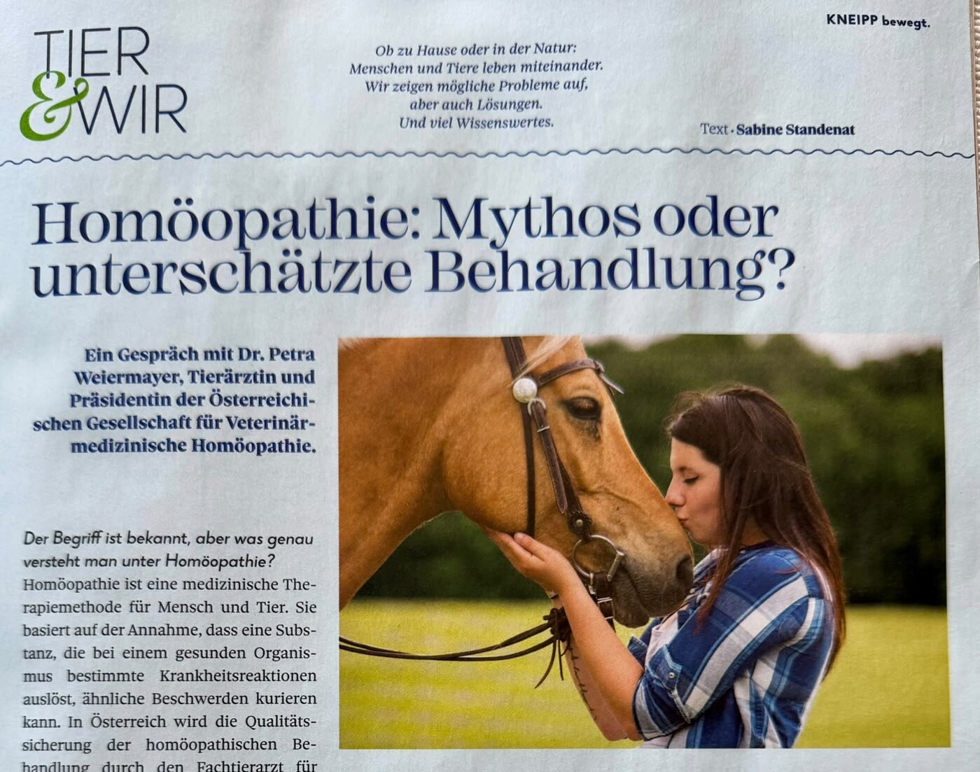 Petra Weiermayer im Interview mit dem Kneipp Magazin