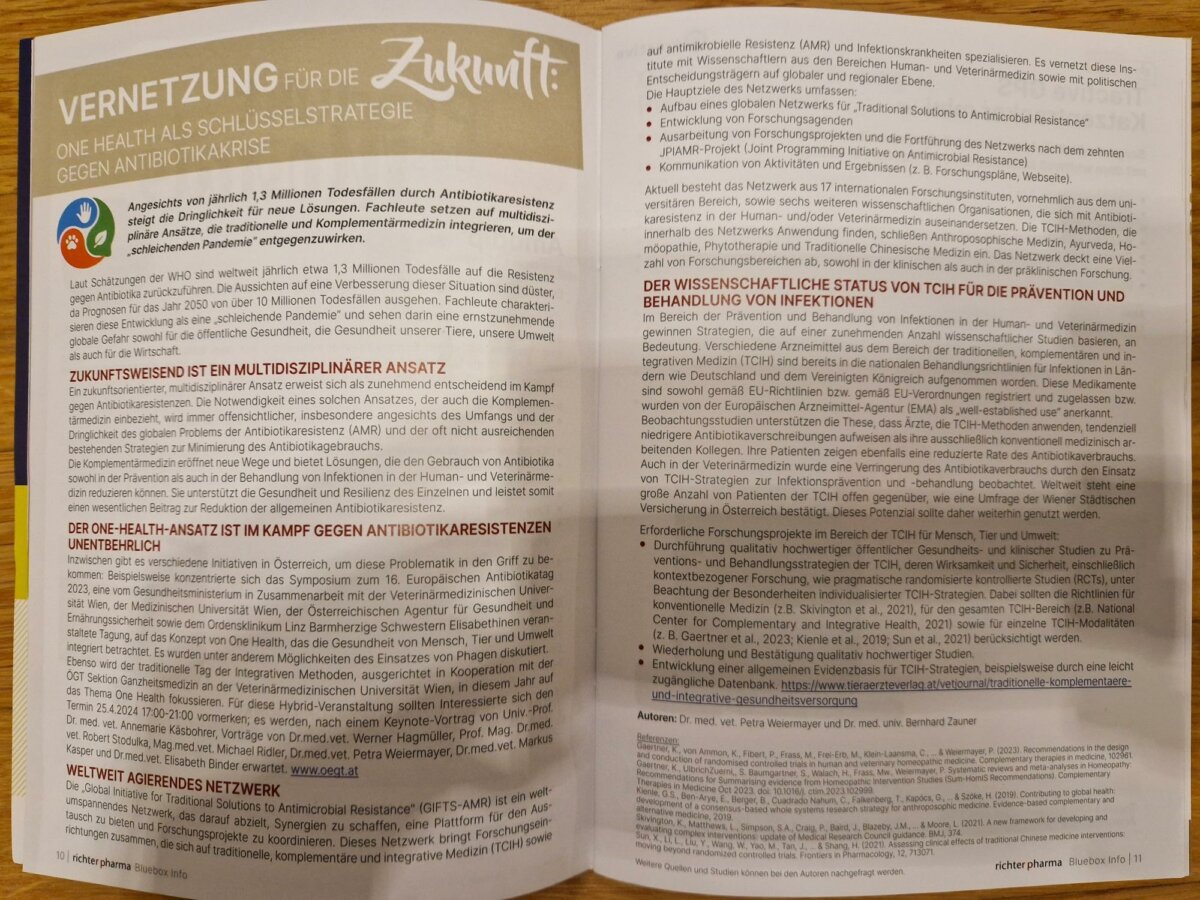 Vernetzung für die Zukunft: One Health als Schlüsselstrategie gegen die Antibiotikakrise